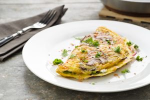 Omelette ai funghi e gorgonzola